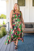 A Little While Longer Maxi Dress in Green