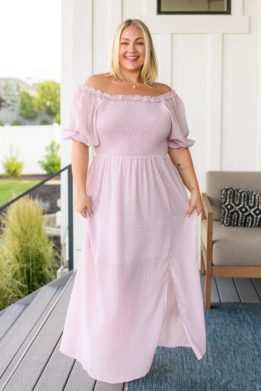 Midday Stroll Pink Maxi Dress