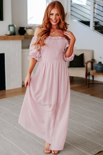 Midday Stroll Pink Maxi Dress