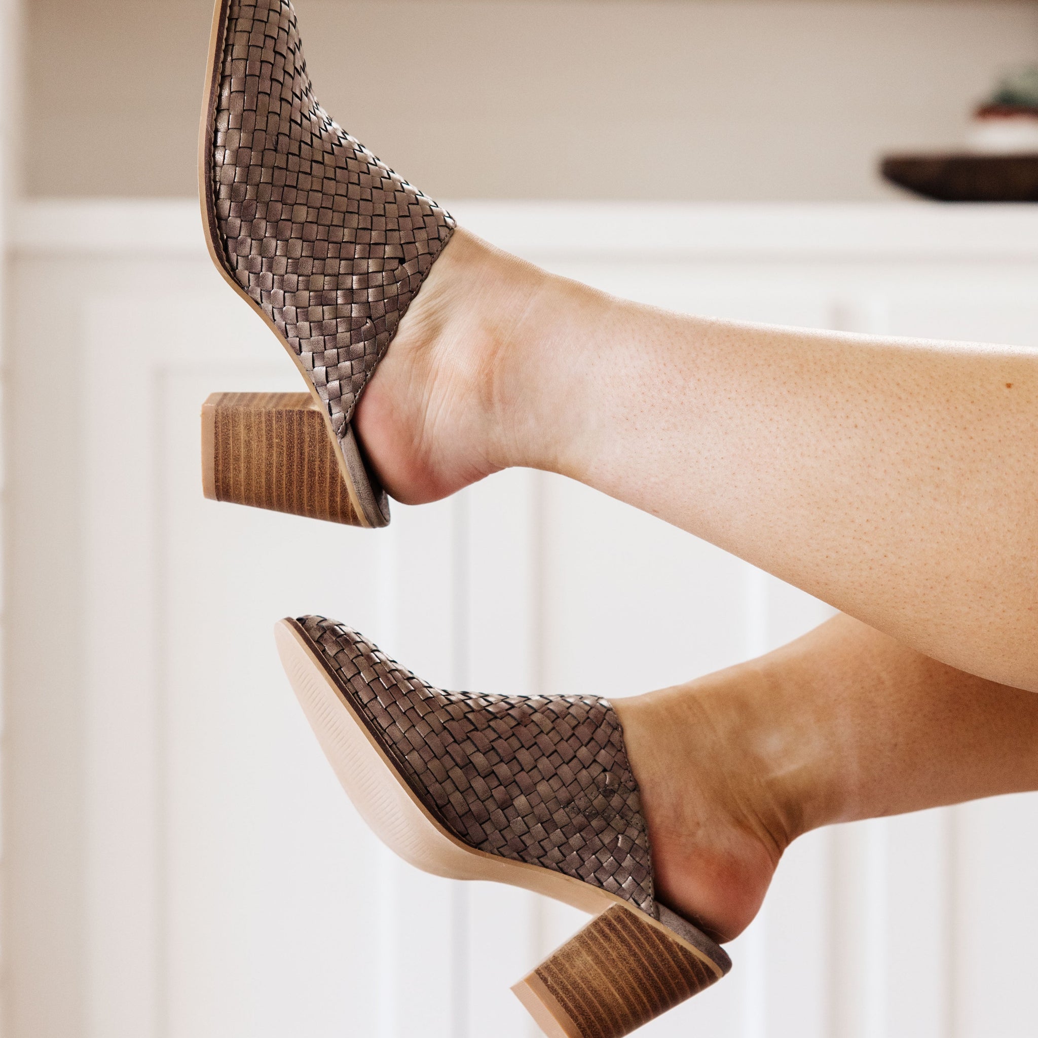 Walk With Me Woven Mules